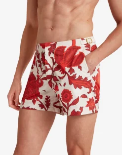 La DoubleJ Moda Mare<Setter Swim ShortsDragonflower Red in Recycled Polyester