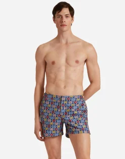 La DoubleJ Moda Mare<Setter Swim ShortsWhitsun Mini Blue in Recycled Polyester