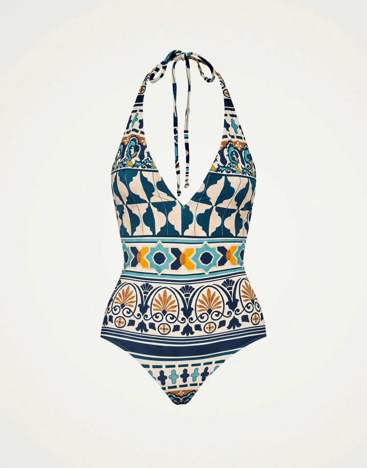 La DoubleJ Moda Mare<Sexy SwimsuitCasareale Small Placèe Cream in Lycra