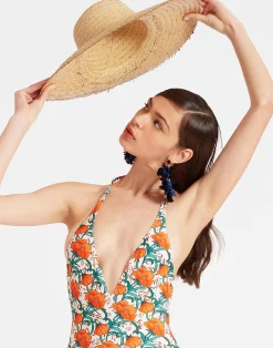 La DoubleJ Moda Mare<Sexy SwimsuitMorpheus Orange in Lycra