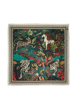 La DoubleJ Foulard E Sciarpe|Accessories<Shawl (135x135)Giungla in Twill Silk