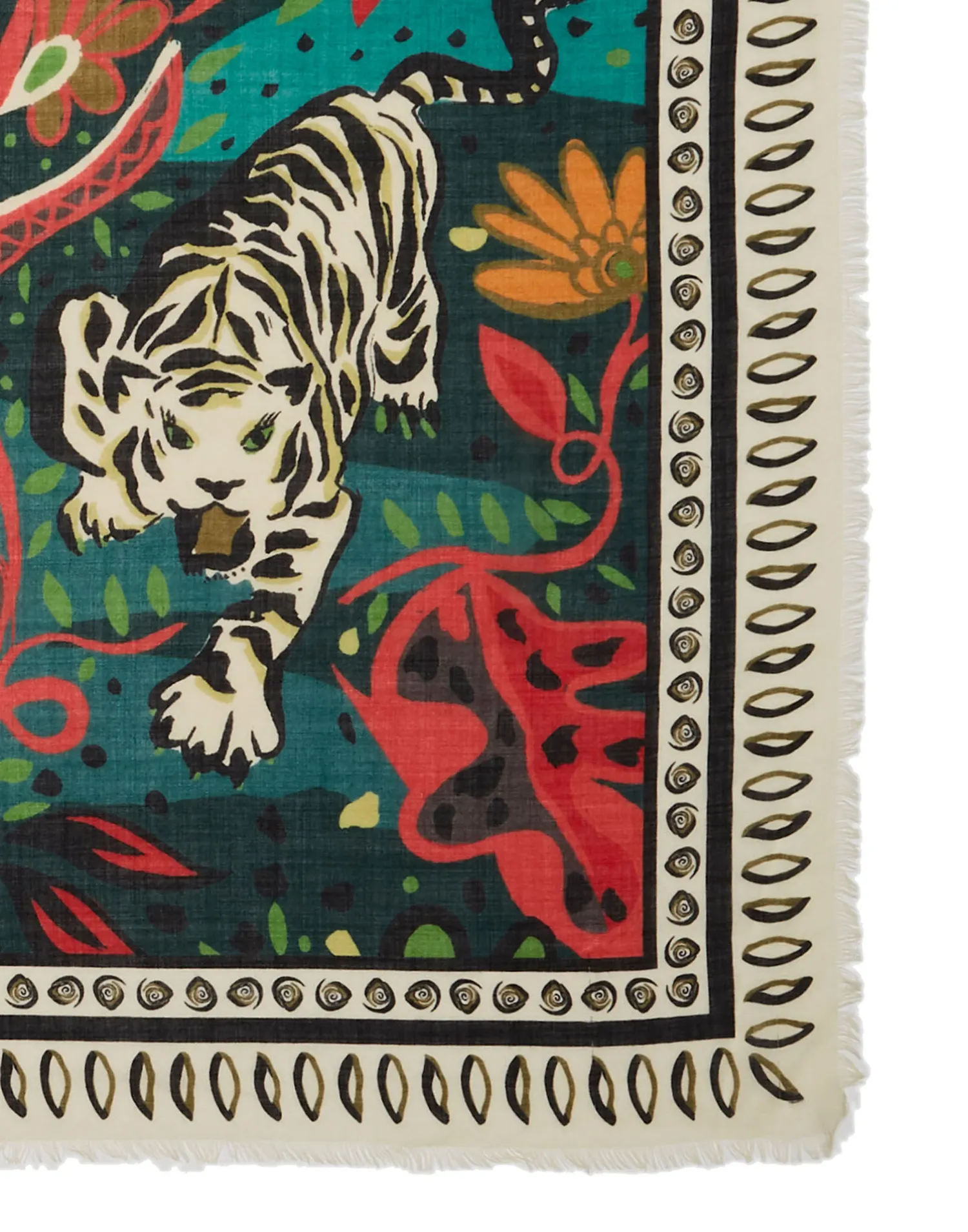 La DoubleJ Foulard E Sciarpe|Accessories<Shawl (135x135)Giungla in Twill Silk