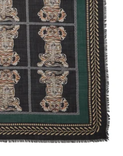 La DoubleJ Foulard E Sciarpe|Accessories<Shawl (135x135)Tiger Tiles in Twill Silk