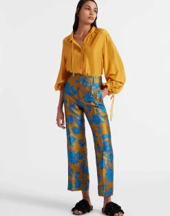 La DoubleJ Camicie E Top<Shirt And SassySolid Gold in Washed Silk