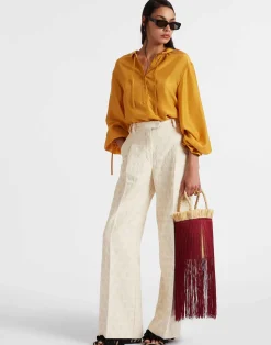 La DoubleJ Camicie E Top<Shirt And SassySolid Gold in Washed Silk