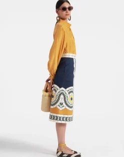 La DoubleJ Camicie E Top<Shirt And SassySolid Gold in Washed Silk
