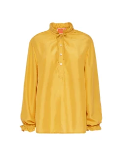La DoubleJ Camicie E Top<Shirt And SassySolid Gold in Washed Silk