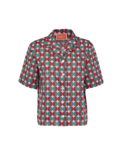 La DoubleJ Loungewear<Short PajamaMezzaluna Pink in Cotton Voile