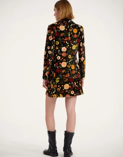 La DoubleJ Gonne<Short SkirtBotticelli Black in Cotton Velvet