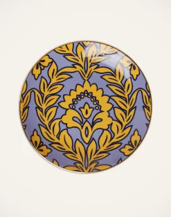 La DoubleJ Piatti Da Dessert & Piattini|Tavola<Side Plates Set Of 2Yellow - Violet Garland in Porcelain