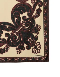 La DoubleJ Foulard E Sciarpe|Accessories<Silk FoulardCorsini Plac&eacute;e Cream in Silk Wool
