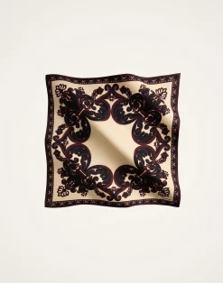 La DoubleJ Foulard E Sciarpe|Accessories<Silk FoulardCorsini Plac&eacute;e Cream in Silk Wool