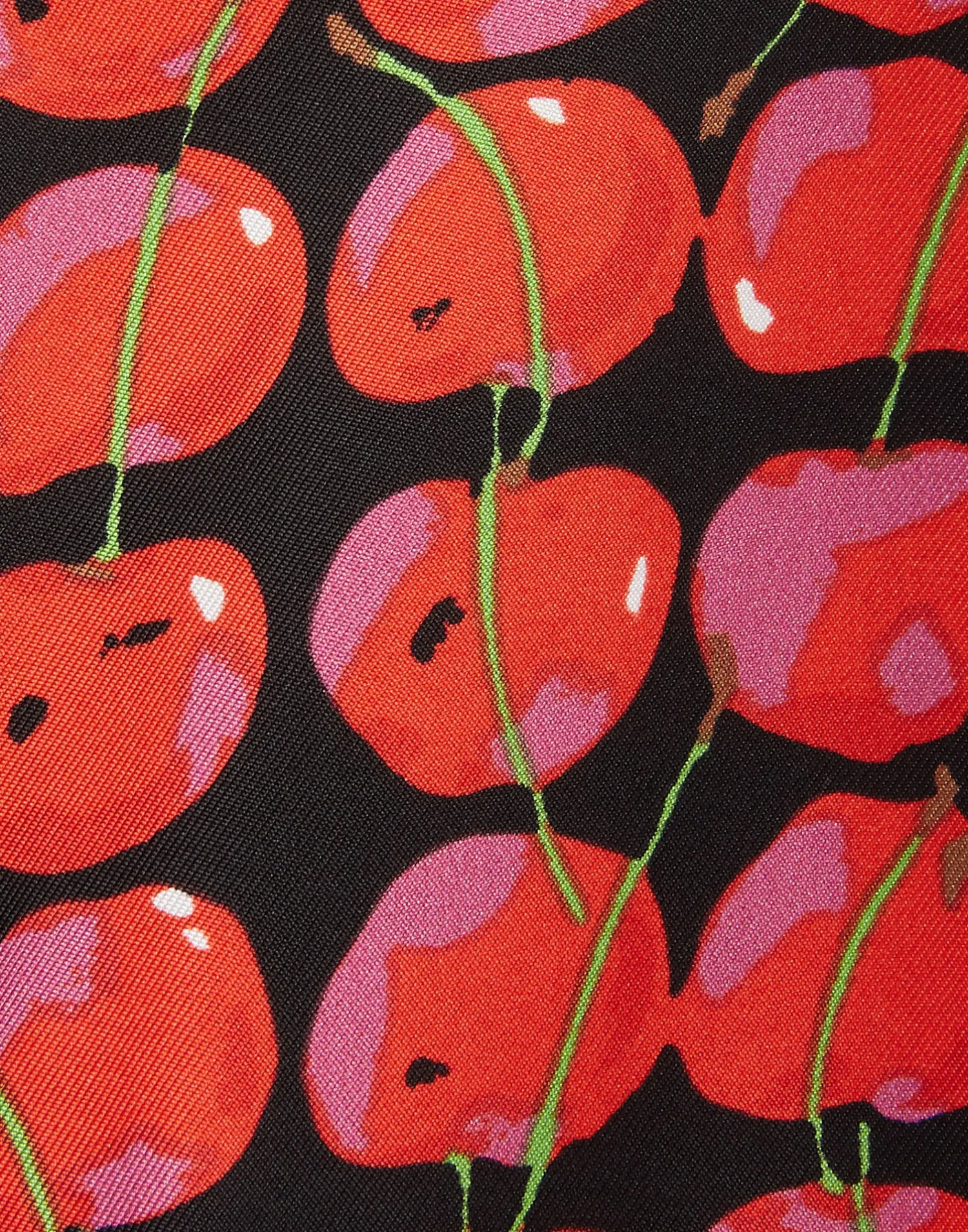 La DoubleJ Loungewear<Silk PajamaBlack Cherries in Twill Silk