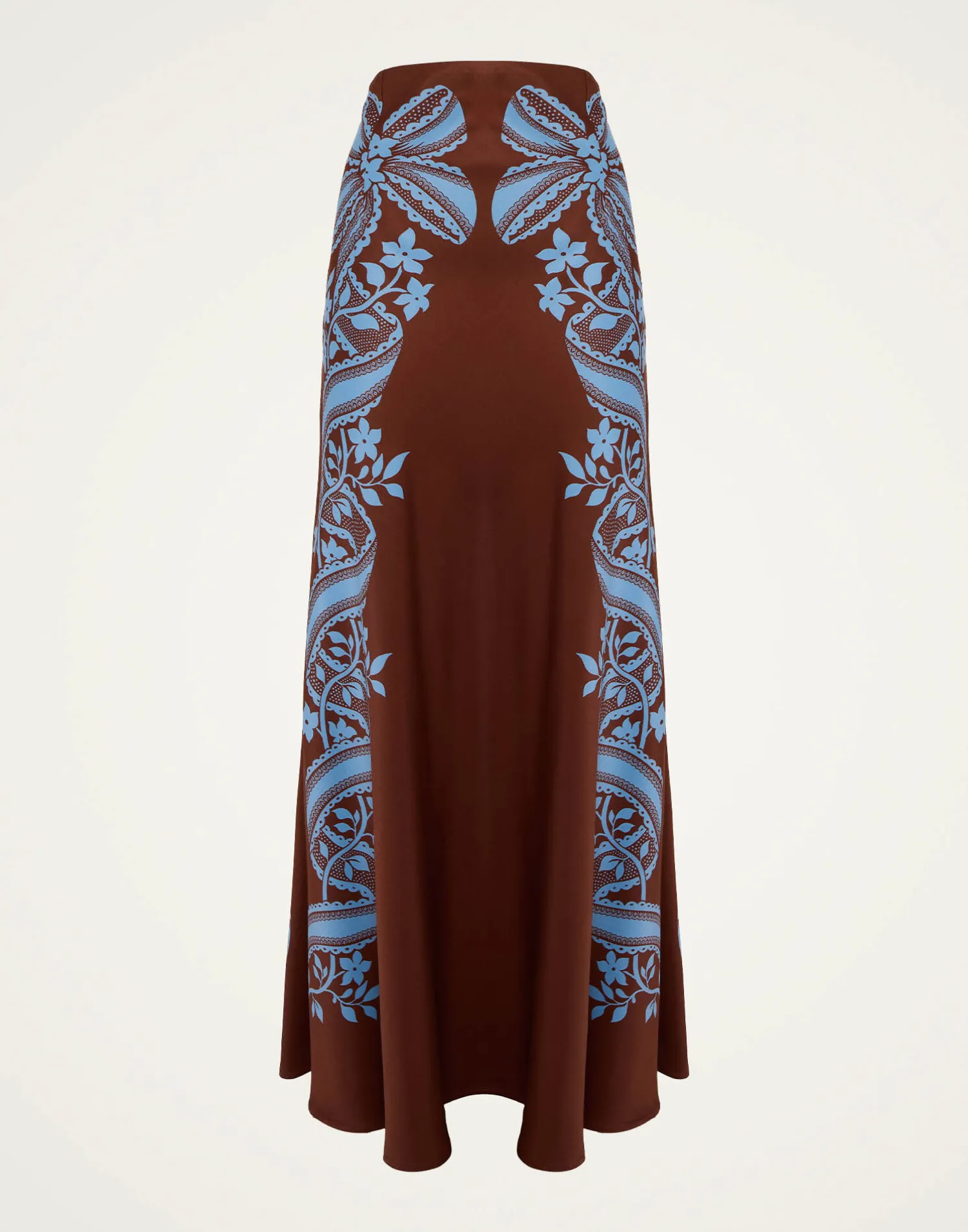 La DoubleJ Gonne<Sleek SkirtSignoria Placée Brown in Satin