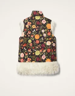La DoubleJ Capispalla<Sleeveless Folk JacketBotticelli Black in Compact Jersey