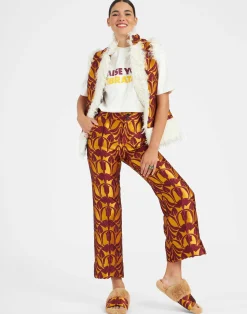 La DoubleJ Capispalla<Sleeveless Folk JacketPapyrus Gold in Jacquard