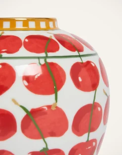 La DoubleJ Vasi|Home Décor<Small Bubble VaseCherries Ivory in Porcelain