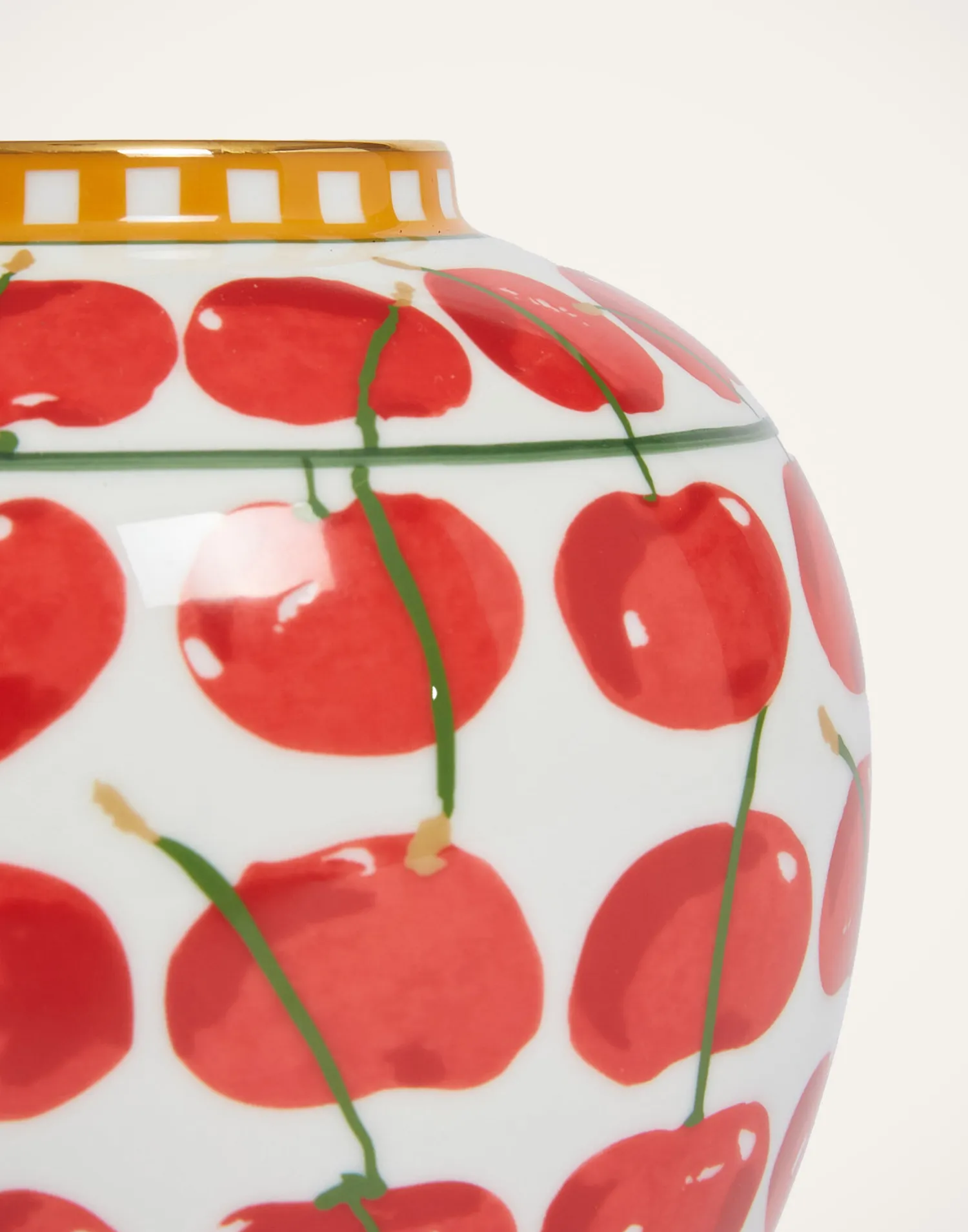 La DoubleJ Vasi|Home Décor<Small Bubble VaseCherries Ivory in Porcelain