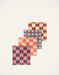 La DoubleJ Tovaglioli|Tessili<Small Napkins Set Of 4Mezzaluna Mix in Linen