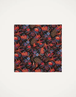 La DoubleJ Tovaglie|Tessili<Small TableclothPavone Nero in Linen