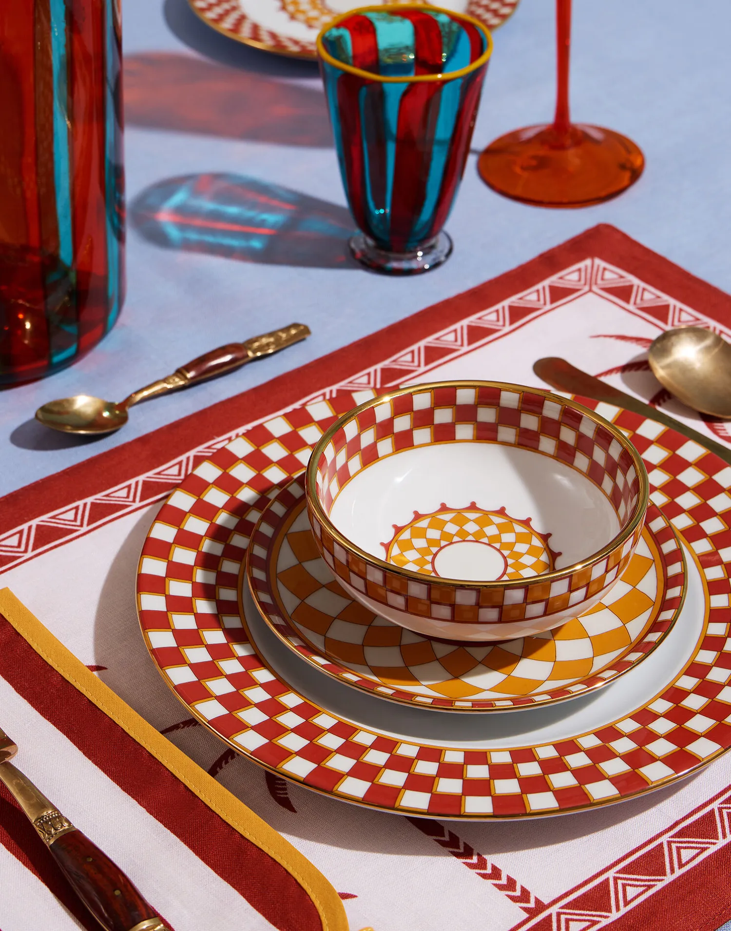 La DoubleJ Accessori Per La Tavola|Tavola<Snack Bowl Set Of 2Apollo Brick in Porcelain