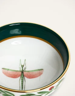 La DoubleJ Accessori Per La Tavola|Tavola<Snack Bowl Set Of 2Libellula Green in Porcelain