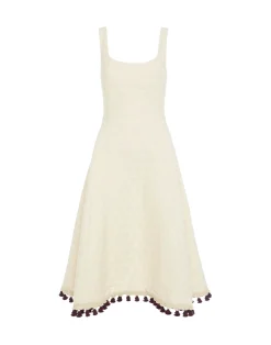 La DoubleJ Vestiti<Sophia Dress EmbroideredCreamy in Jacquard