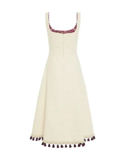 La DoubleJ Vestiti<Sophia Dress EmbroideredCreamy in Jacquard