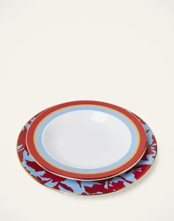 La DoubleJ Piatti|Tavola<Soup And Dinner Plates SetRoman Holiday Vino in Porcelain