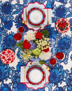 La DoubleJ Piatti|Tavola<Soup And Dinner Plates SetRoman Holiday Vino in Porcelain