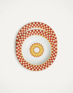 La DoubleJ Piatti|Tavola<Soup Plates Set Of 2Apollo Brick in Porcelain