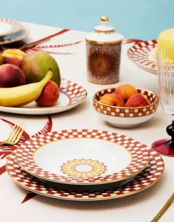 La DoubleJ Piatti|Tavola<Soup Plates Set Of 2Apollo Brick in Porcelain
