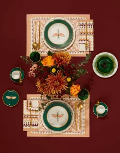 La DoubleJ Piatti|Tavola<Soup Plates Set Of 2Libellula in Porcelain