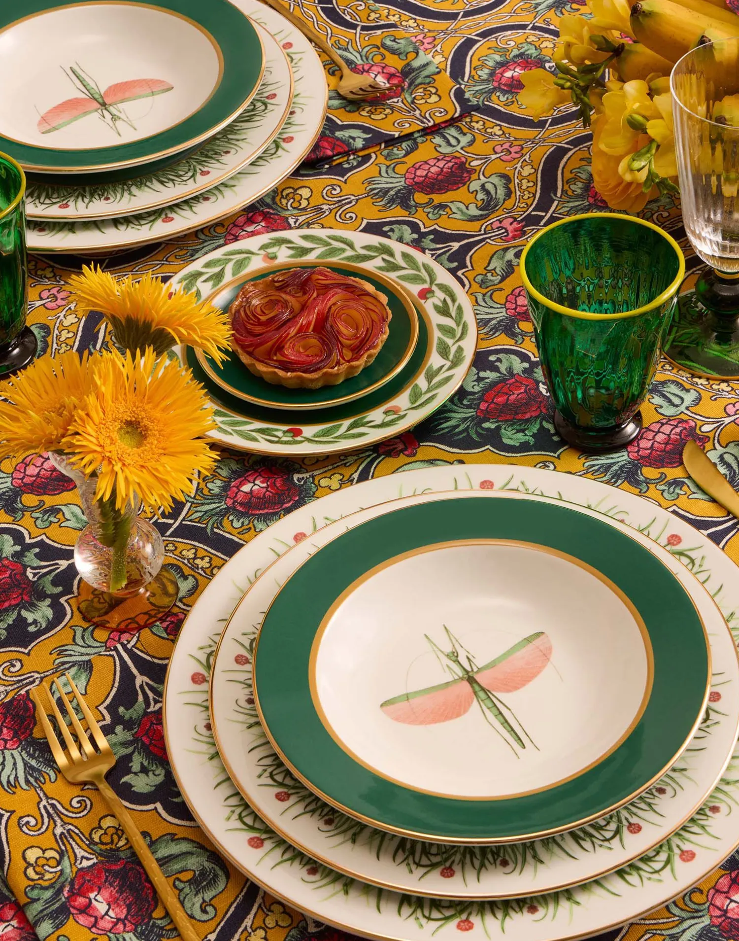 La DoubleJ Piatti|Tavola<Soup Plates Set Of 2Libellula in Porcelain