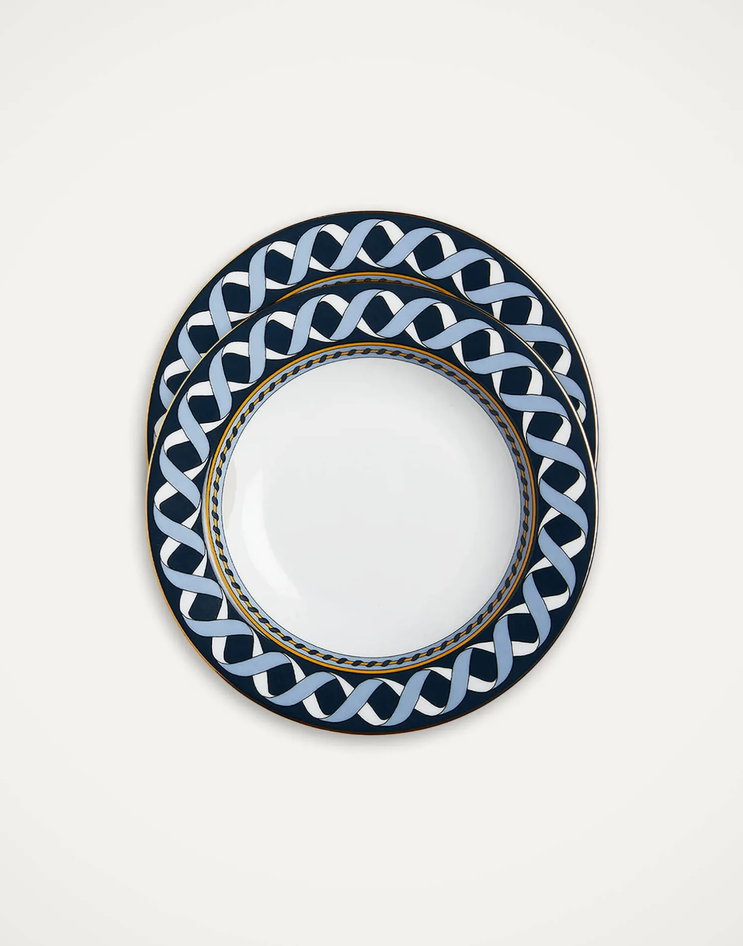 La DoubleJ Piatti|Tavola<Soup Plates Set Of 2Odysseus in Porcelain