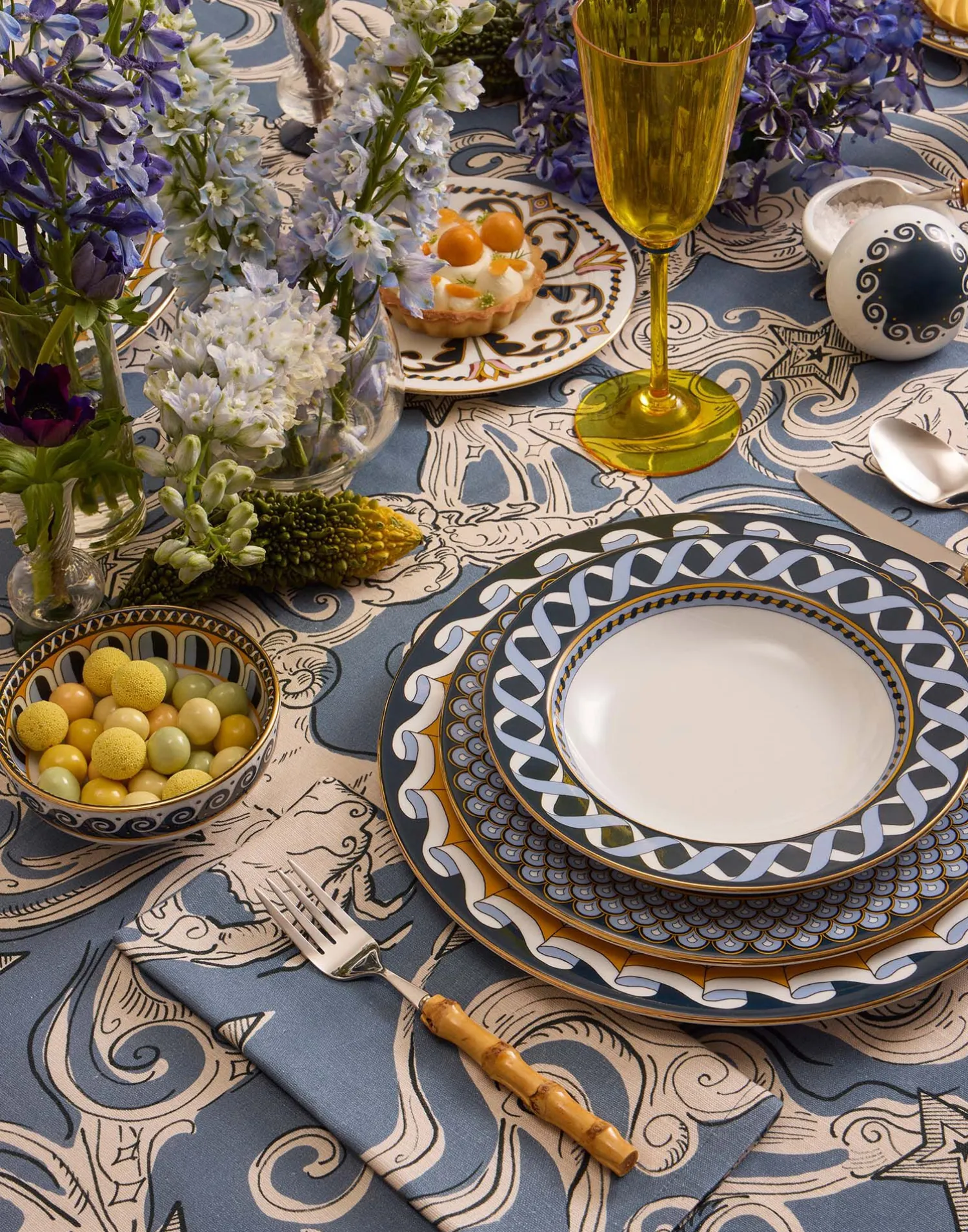 La DoubleJ Piatti|Tavola<Soup Plates Set Of 2Odysseus in Porcelain