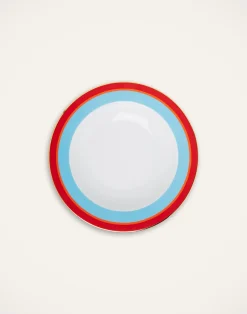 La DoubleJ Piatti|Tavola<Soup Plates Set Of 2Rainbow Azure in Porcelain