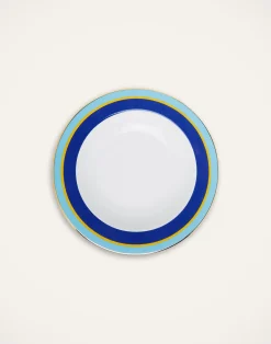 La DoubleJ Piatti|Tavola<Soup Plates Set Of 2Rainbow Blue in Porcelain