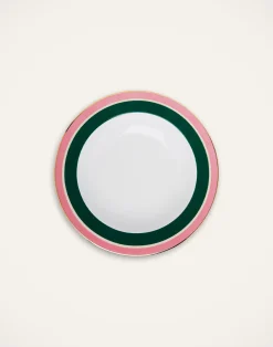 La DoubleJ Piatti|Tavola<Soup Plates Set Of 2Rainbow Forest Green in Porcelain