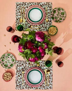La DoubleJ Piatti|Tavola<Soup Plates Set Of 2Rainbow Forest Green in Porcelain