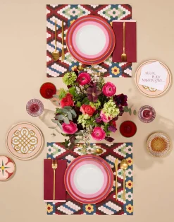 La DoubleJ Piatti|Tavola<Soup Plates Set Of 2Rainbow Rose in Porcelain