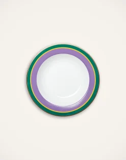 La DoubleJ Piatti|Tavola<Soup Plates Set Of 2Rainbow Violet in Porcelain