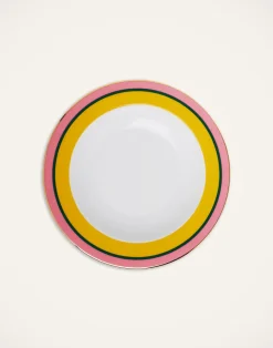 La DoubleJ Piatti|Tavola<Soup Plates Set Of 2Rainbow Yellow in Porcelain