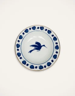 La DoubleJ Piatti|Tavola<Soup Plates Set Of 2Wildbird Blue in Porcelain