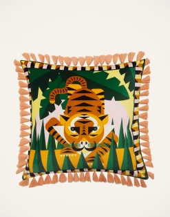 La DoubleJ Cuscini E Coperte|Home Décor<Spirit Animal CushionTiger in Cotton Velvet