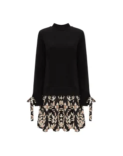 La DoubleJ Vestiti<Sporty DressGhirlanda Black in Twill