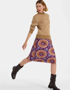La DoubleJ Vestiti<Sporty Pencil DressSovereign Purple in Silk Twill