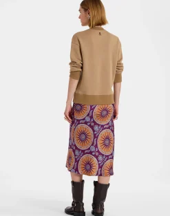 La DoubleJ Vestiti<Sporty Pencil DressSovereign Purple in Silk Twill