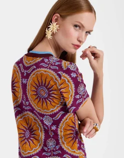 La DoubleJ Vestiti<Sporty Swing DressSovereign Purple in Cotton Jersey