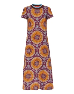 La DoubleJ Vestiti<Sporty Swing DressSovereign Purple in Cotton Jersey